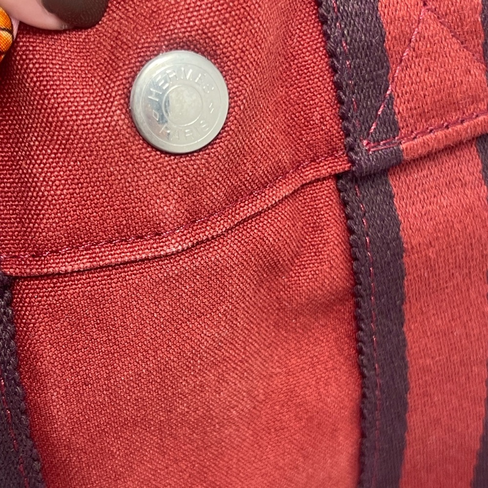 Hermes red vintage Tote Bag